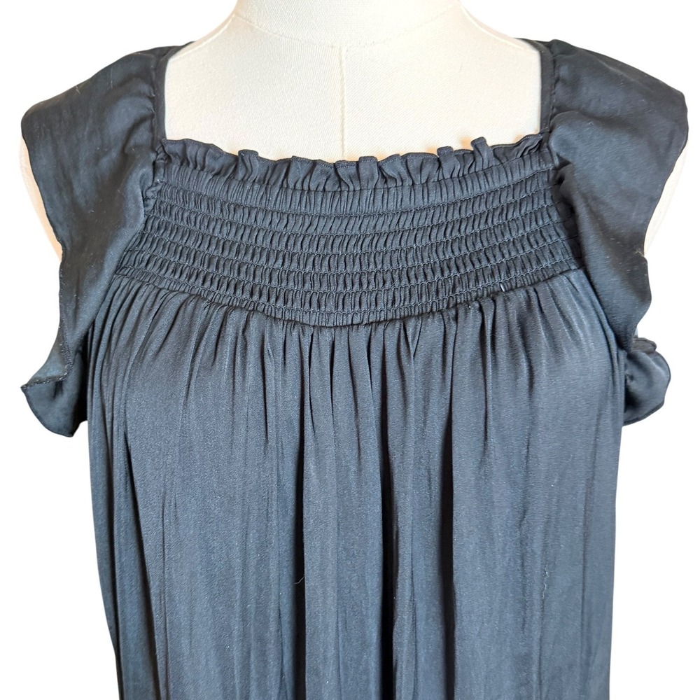 Free People Intimately Want Your Love Tie Back Mini Dress‎ Black XS - Picture 4 of 16